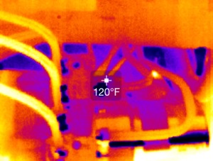 Seek Thermal Compact Camera example at 120°F