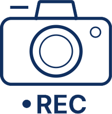 Built-in video recorder logo.